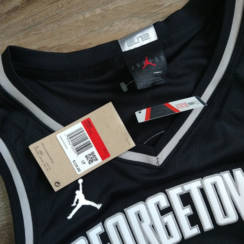 Medium Large or XL Men's NCAA Jordan Georgetown Hoyas NIKE ELITE #8 Jersey - Picture 4 of 16
